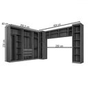 Ver imagem 4 de Guarda Roupa Casal Modulado Facinium 9 Portas 3 Gavetas Cinamomo - Pnr Móveis