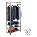 Ver imagem 1 de Kit Arara Moderna para Lojas Nova e Aparador sem Portas Espaçoso 60x50cm 3 Tábuas Exclusivo Livros