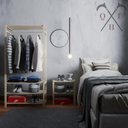 Ver imagem 3 de Kit Arara Moderna para Lojas Nova e Aparador sem Portas Espaçoso 60x50cm 3 Tábuas Exclusivo Livros