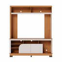 Ver imagem 3 de Estante para TV e Home Theater até 65 Polegadas 160CMX190CM 2 Portas Belaya Marrom