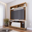 Ver imagem 1 de Estante para TV e Home Theater até 65 Polegadas 160CMX190CM 2 Portas Belaya Marrom
