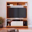 Ver imagem 2 de Estante para TV e Home Theater até 65 Polegadas 160CMX190CM 2 Portas Belaya Marrom