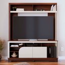 Ver imagem 7 de Estante para TV e Home Theater até 65 Polegadas 160CMX190CM 2 Portas Belaya Marrom