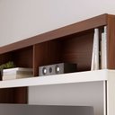 Ver imagem 5 de Estante para TV e Home Theater até 65 Polegadas 160CMX190CM 2 Portas Belaya Marrom
