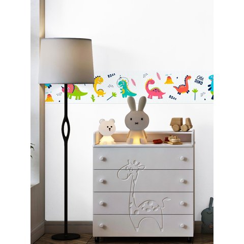 Faixa Decorativa Adesiva (autocolante) - Dinossauros 1