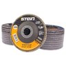 20 Peças Disco Flap Curvo 4.1/2 115mm Metais Ferrosos Grão 120 Stein - 4