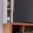 Ver imagem 7 de Estante para TV e Home Theater até 50 Polegadas 136,2CMX190CM 2 Portas Elba Marrom