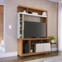 Ver imagem 1 de Estante para TV e Home Theater até 50 Polegadas 136,2CMX190CM 2 Portas Elba Marrom
