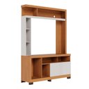 Ver imagem 3 de Estante para TV e Home Theater até 50 Polegadas 136,2CMX190CM 2 Portas Elba Marrom