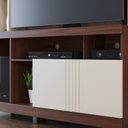 Ver imagem 7 de Estante para TV e Home Theater até 50 Polegadas 136,2CMX190CM 2 Portas Elba Marrom