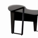 Ver imagem 5 de Mesa Escrivaninha Orgânica Linear 175CMX92CM com Pés Metal para Escritório Corporate F5 Cinza/Preto