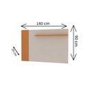 Ver imagem 3 de Painel para TV até 55 Polegadas 140CMX90CM 1 Prateleira Bege