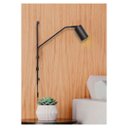 Ver imagem 1 de Arandela Articulada Turim Preto Texturizado e Cabo com Interruptor