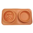 Ver imagem 5 de Comedouro Bebedouro 2 em 1 Silicone Raçao Agua Cachorro Gato Cao Pet Animais Comida Hidrataçao Tijel