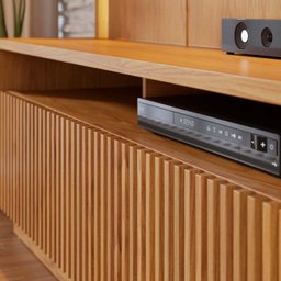 Estante Home Theater para Tv até 75 Polegadas com Led 2 Portas Jordão - 9