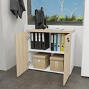 Ver imagem 3 de Armário para Escritório Multiuso Baixo Fechado 2 Portas 80cm