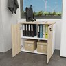 Armário para Escritório Multiuso Baixo Fechado 2 Portas 80cm - 3