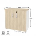 Ver imagem 6 de Armário para Escritório Multiuso Baixo Fechado 2 Portas 80cm