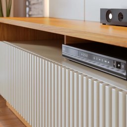 Estante Home Theater para Tv até 75 Polegadas com Led 2 Portas Jordão - 9