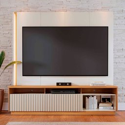 Estante Home Theater para Tv até 75 Polegadas com Led 2 Portas Jordão - 2