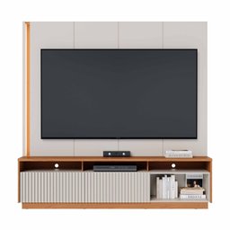 Estante Home Theater para Tv até 75 Polegadas com Led 2 Portas Jordão - 3