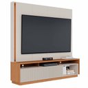Ver imagem 7 de Estante para TV e Home Theater Ripado para TV até 75 Polegadas com LED 200CMX198,2cm LED 2 Portas Jordão Branco