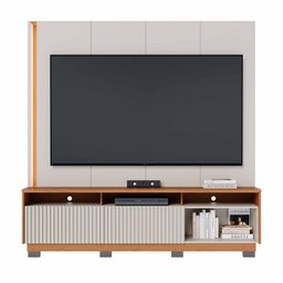 Estante Home Theater para Tv até 75 Polegadas com Led 2 Portas Jordão - 6