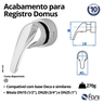 Acabamento Registro Base Deca 3/4 Domus 509c620 Cromado Fani - 4