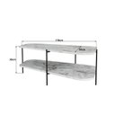 Ver imagem 6 de Mesa de Centro Oval 100% MDF  110 X 58X 35 