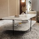 Ver imagem 4 de Mesa de Centro Oval 100% MDF  110 X 58X 35 