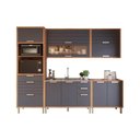Ver imagem 5 de Módulo Cozinha Mgm Eloise 5 Peças C5p160 Cinamomo/titanium-mgm