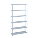 Ver imagem 4 de Kit - 6 Estantes Leve de Metal Reforçada 30 Cm 6 Níveis 25kg por Bandeja - Sa Gôndolas