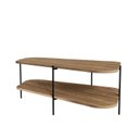 Ver imagem 2 de Mesa de Centro Oval 100% MDF 110X 58 X 35