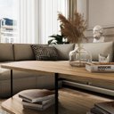 Ver imagem 5 de Mesa de Centro Oval 100% MDF 110X 58 X 35