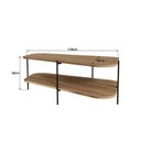 Ver imagem 6 de Mesa de Centro Oval 100% MDF 110X 58 X 35
