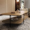 Ver imagem 4 de Mesa de Centro Oval 100% MDF 110X 58 X 35