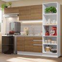 Ver imagem 1 de Armário de Cozinha Completa 260cm 100% MDF Branco/Rustic Acordes Madesa 04