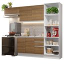 Ver imagem 3 de Armário de Cozinha Completa 260cm 100% MDF Branco/Rustic Acordes Madesa 04