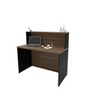 Ver imagem 5 de Kit 2 Peças com Balcão para Atendimento Recepção Consultório e Armário Multiuso Baixo