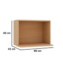 Ver imagem 2 de Nicho para Micro-Ondas 100% MDF 60 cm Lótus Carvalho