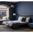 Ver mais imagens de Cama de Casal Lunna 100 % Madeira Maciça Marrom/Walnut