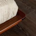 Ver imagem 5 de Cama de Casal Lunna 100 % Madeira Maciça Marrom/Walnut