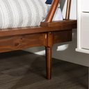 Ver imagem 6 de Cama de Casal Lunna 100 % Madeira Maciça Marrom/Walnut