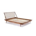 Ver imagem 2 de Cama de Casal Lunna 100 % Madeira Maciça Marrom/Walnut