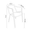 Ver imagem 3 de Cadeira Elie Boucle 52,5CMX56CMX69 cm Cinza