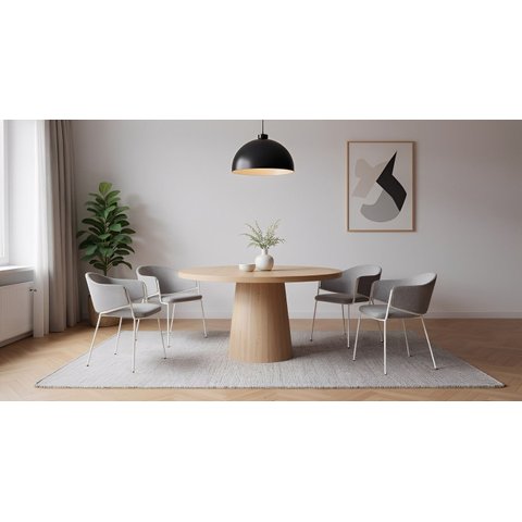 Cadeira Elie Boucle 52,5CMX56CMX69 cm Cinza