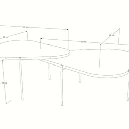 Mesa de Centro Palheta - Atenna - 130cmx 65cmx30 Cm - 3