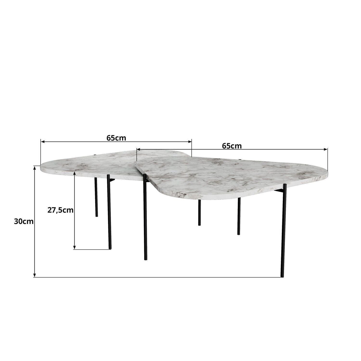 Mesa de Centro Palheta - Atenna - 130cmx 65cmx30 Cm - 6