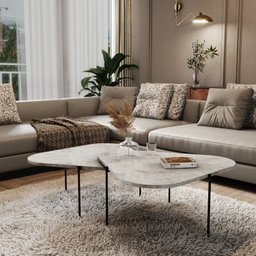 Mesa de Centro Palheta - Atenna - 130cmx 65cmx30 Cm - 1
