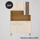 Ver imagem 5 de Armário de Cozinha Compacta Mdf 6 Portas Paris Plus - Freijó/soft